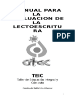 Manual de Evaluación de Lectoescritura PALEM