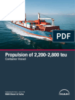Propulsion of 2 200-2-800 Teu Container Vessel