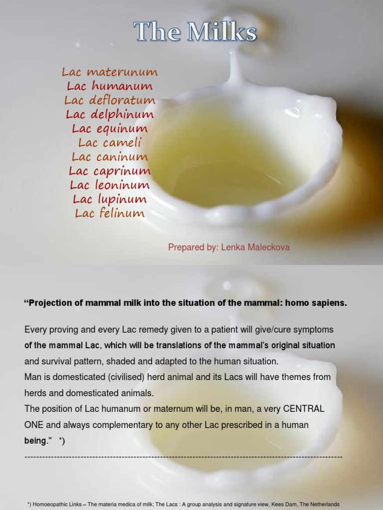 Milks in Homeopathy Menstruation Homeopathy