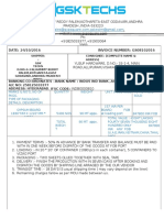 Gypsum Board Export Proforma Invoice