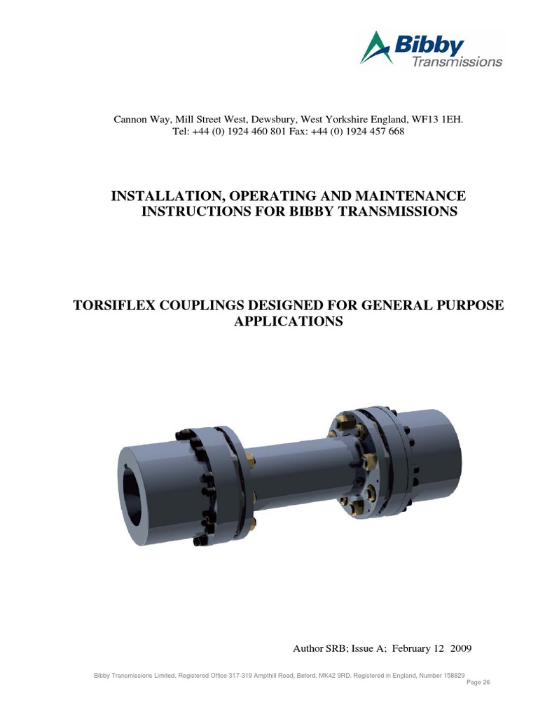 Bibby coupling manual.pdf Screw Mechanical Engineering