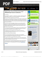 Taking Open Source Into The Cloud: MSC Malaysia Open Source Conference MOSC2010