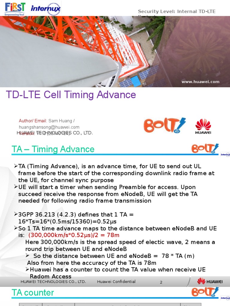 TD-LTE Timing Advance Overview | PDF | Lte (Telecommunication ...