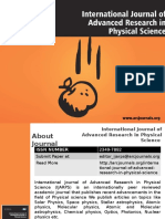 International Journal of Advanced Research in Physical Science - ARC Journals