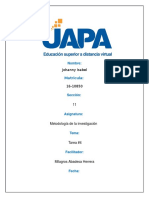 Tarea 4 de Metodologia de Investigacion Uapa