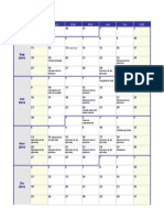 Calendario Semanal 2016