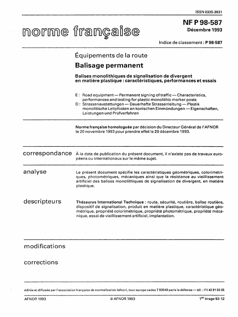 F12-NF P98-587 | PDF