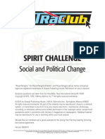 Spirit Challenge: Social and Political Change