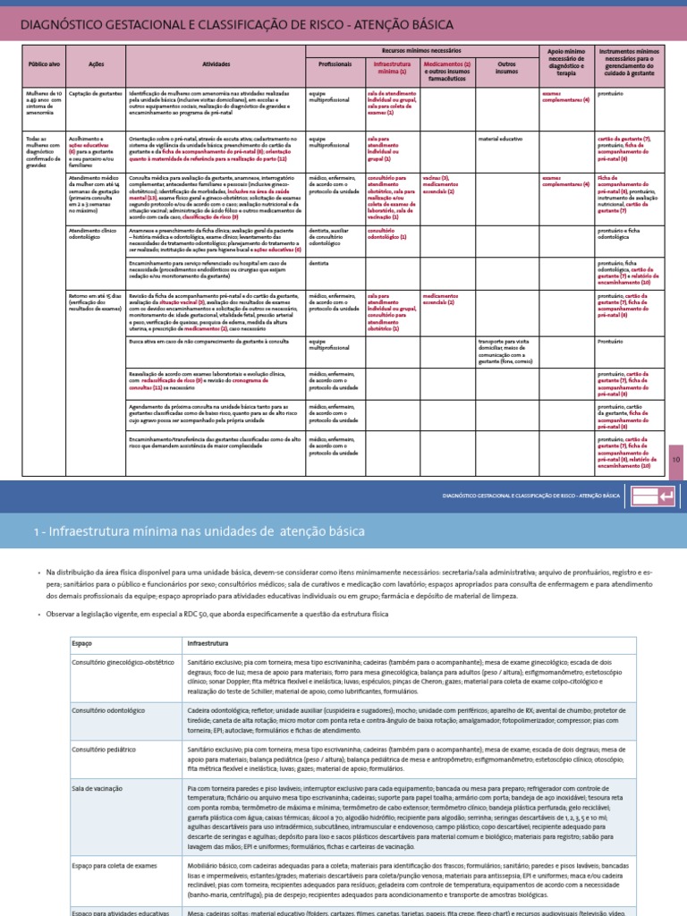 Diagnostico Gestacional e Classificacao de Risco - Atencao Basica PDF ...