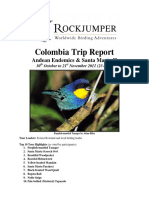 Trip Report Colombia Birding Trip Report 2011