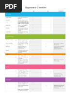 Ergonomic Checklist