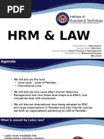 HRM n LAW international and Pakistan Laws