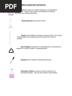 Common Apparatus and Procedures