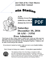 2016 Optimist Club - Santa Station Flyer