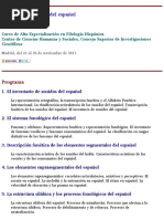 Fonética y fonología del español programa