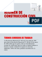 Exposicion de Regimen de Construccion Civil