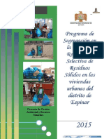 2015 Programa de Segregacion en La Fuente Espinar