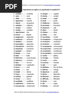 200 Palabras Importantes en Inglés y Su Significado en Español Con Pronunciación (Vocabulario 3)