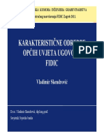 Skendrovic - FIDIC Karakteristicne Odredbe