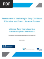 Assessment of Wellbeing in Early Childhood Education and Care: Literature Review