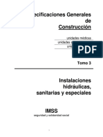 Especificaciones de IHSyE T-3
