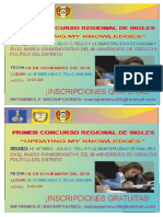 Afiche Concurso Inglés