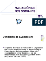 Evaluacion de Proyectos Sociales 2009