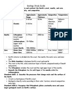 geology-study-guide crust mantel core plates