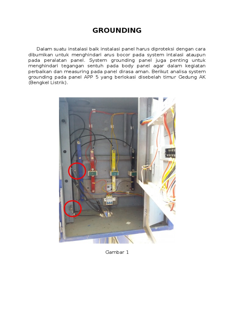Analisis Sistem Grounding Panel Listrik | PDF | Komputer | Teknologi ...