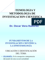 Epistemologia y Metodologia de La Investigacion Cientifica - Ing Mecanica