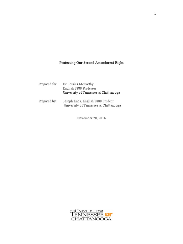 Protecting Our Second Amendment Right | PDF | Second Amendment To The ...