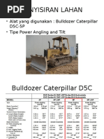 Perhitungan Taksiran Produksi Bulldozer Penyisiran Lahan