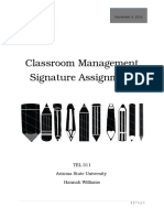 classroom management signature assignment