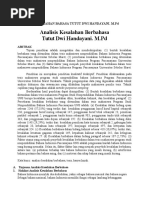 Download Analisis Kesalahan Bahasa Tutut Dwi Handayani by Suharto Mirza SN332606242 doc pdf