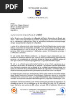 Carta Aumento Pie de Fuerza