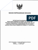 13-2002-Keputusan Kepala BKN Tentang KETENTUAN PELAKSANAAN PP NO 100 TAHUN 2000 TENTANG PENGANGKATAN PNS DALAM JABATAN STRUKTURAL SEBAGAIMANA TELAH DIUBAH DENGAN PP NO 13 TAHUN 2002 PDF