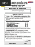 Coned 2012 Prefeitura de Goianesia Do Para Pa Professor Sociologia Prova (1)