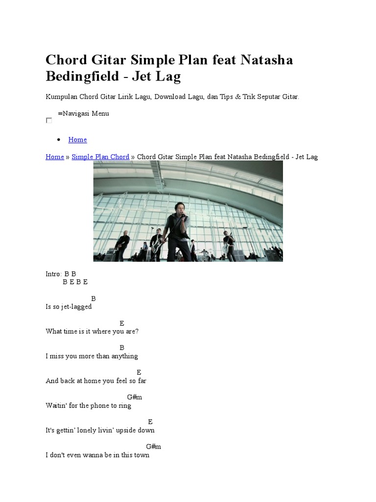 Chord Gitar Simple Plan Feat Natasha Bedingfield Music Award Winners Musical Groups