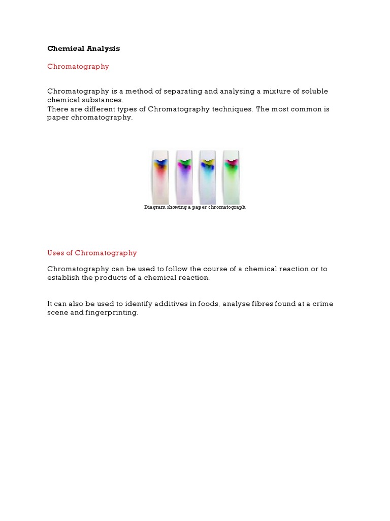 Understanding Paper Chromatography Techniques | PDF | Science & Mathematics