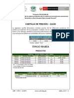 3 Cartilla de Precios Julio A5 28-08-2009 Tingo Maria