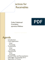 Best Practices For Oracle Receivables: Cathy Cakebread Consultant Eprentise Webinar