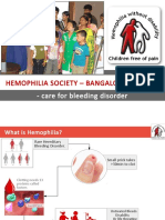 Care For Bleeding Disorder: Hemophilia Society - Bangalore Chapter