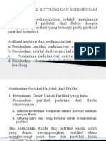 Settling Dan Sedimentasi