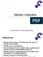 Mentor Induction: WWW - Exeter.ac - Uk/employability