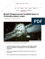 Brazil Chapecoense Football Team in Colombia Plane Crash - BBC News