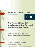 2004 Notarial Law Cases & Salient Features Summarized