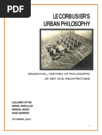 Philosophy Sessional - Urban (Le Corbusier)