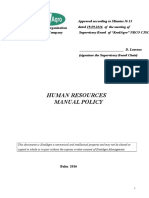 Human Resources Manual Policy: Non-Bank Credit Organization Closed Joint Stock Company