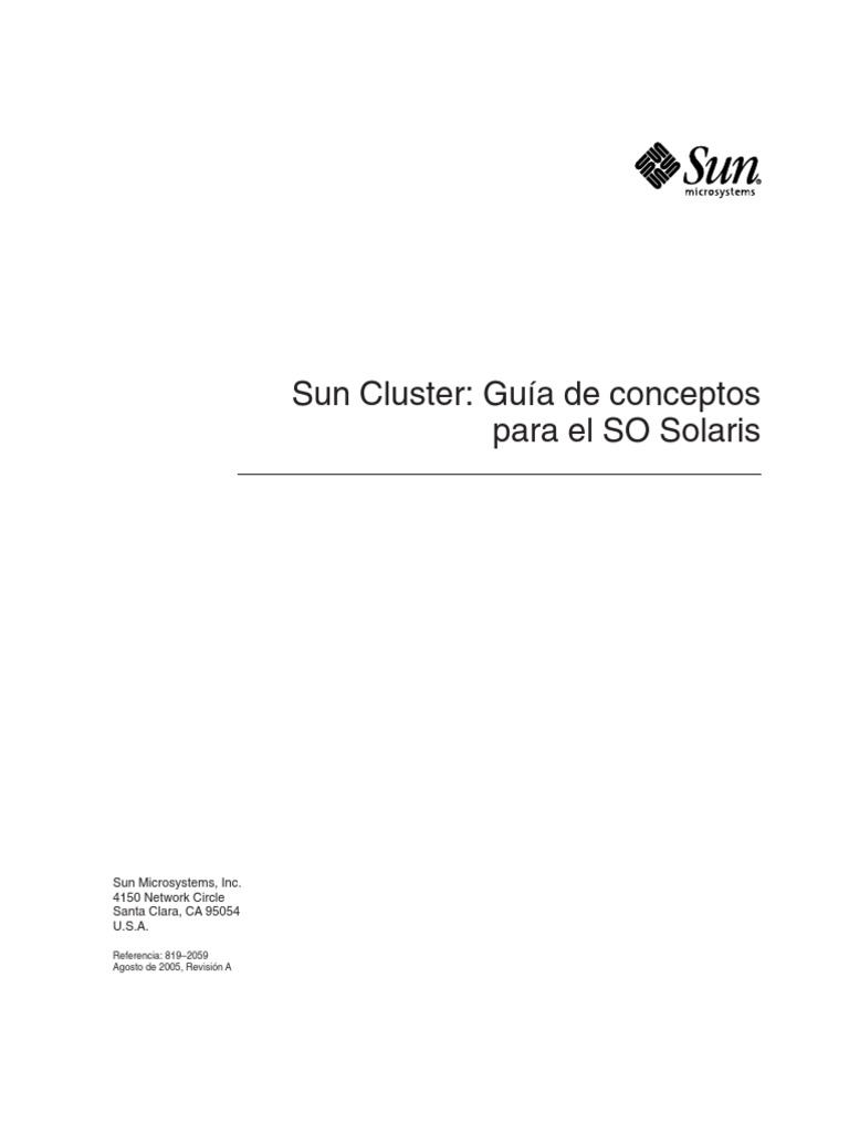 Sun Cluster | PDF | Grupo de computadoras | Sistema operativo