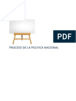 Proceso de La Politica Nacional